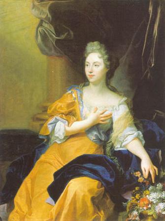 Hyacinthe Rigaud Portrait de Suzanne de Bourbers de Bernatre oil painting image